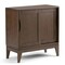 Simpli Home Harper Solid Wood 30" WideMid Century Modern Low Storage Cabinet